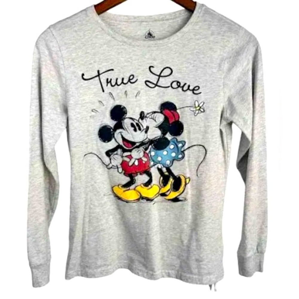 Mickey & Minnie Mouse Women's True Love 
Long Sleeve T-shirt
